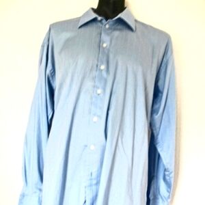 REACTION Kenneth Cole Men's Blue Pinstripe  Dress